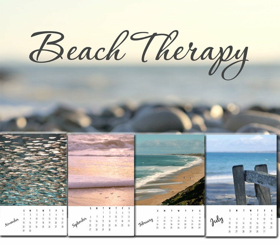 2020 Calendar Coastal and Nautical Decor Beach and Ocean Fine Art Photography Desk Calendar